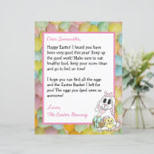 イースターパーソナライズされたバニーからの手紙 (スタンド正面)