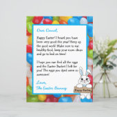 イースターパーソナライズされたバニーからの手紙 (スタンド正面)