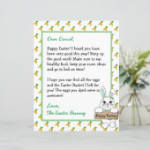 イースターパーソナライズされたバニーからの手紙 (スタンド正面)