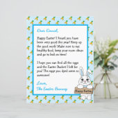 イースターパーソナライズされたバニーからの手紙 (スタンド正面)