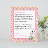 イースターパーソナライズされたバニーからの手紙 (スタンド正面)