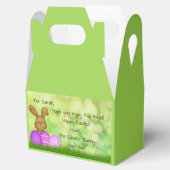 イースターパーソナライズされたバニーからキッズビーフボックス フェイバーボックス (オープン)