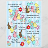 イースターパーソナライズされたバニーの両側からの手紙 (裏面)