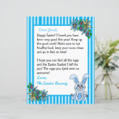 イースターパーソナライズされたバニーの両側からの手紙 (スタンド正面)