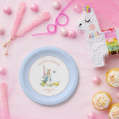 イースターパーソナライズされたバニーイースターブランチ ペーパープレート (パーティー)