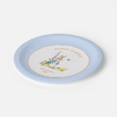 イースターパーソナライズされたバニーイースターブランチ ペーパープレート (アングル)