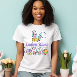 イースターパーソナライズされたバニーティー Tシャツ