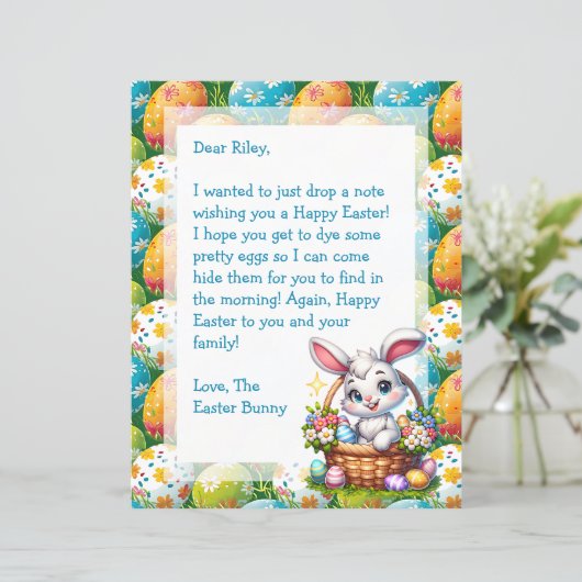 イースターパーソナライズされたバニー文字子供へ (スタンド正面)