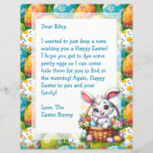 イースターパーソナライズされたバニー文字子供へ (正面)