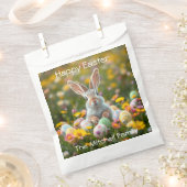 イースターパーソナライズされたバニー フェイバーバッグ (クリップ留めされた状態)