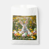 イースターパーソナライズされたバニー フェイバーバッグ (正面)