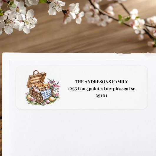 イースターパーソナライズされたピクニック ラベル