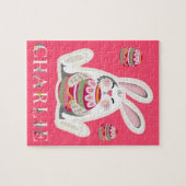 イースターパーソナライズされたファイリーバラパズル ジグソーパズル (横)