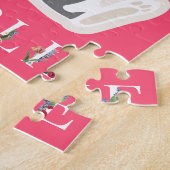 イースターパーソナライズされたファイリーバラパズル ジグソーパズル (側面)