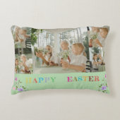イースターパーソナライズされたフォトコラージュアクセント枕 アクセントクッション (正面)