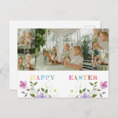 イースターパーソナライズされたフォトコラージュ葉書 – Custo シーズンポストカード (正面/裏面)