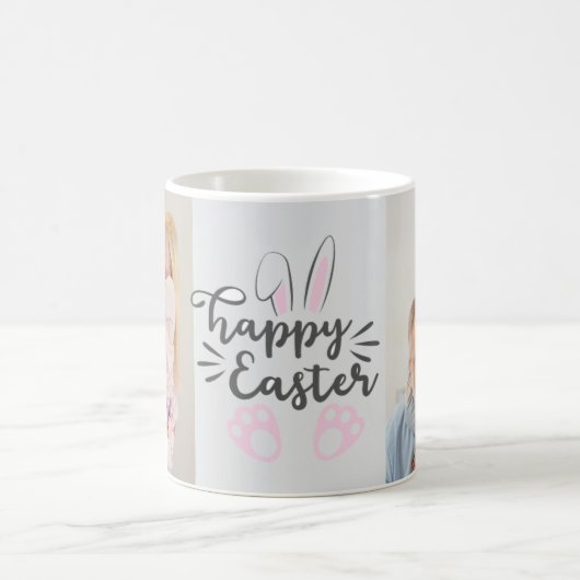 イースターパーソナライズされたフォトマグギフト – カスタム写真 コーヒーマグカップ (中央)