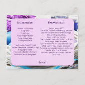 イースターパーソナライズされたブレックファーストレシピテンプレート ポストカード (裏面)