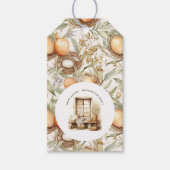 イースターパーソナライズされたベージュ ギフトタグ (正面)