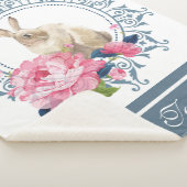 イースターパーソナライズされたラビットフローラ シェルパブランケット (3/4)