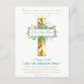 イースターパーソナライズされたヴィンテージ予算の写真 ポストカード (正面)