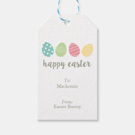 イースターパーソナライズされた図解入りの、写真付きの卵ギフトラベル ギフトタグ