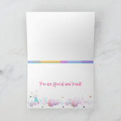 イースターパーソナライズされた折り畳みグリーティングカード カード (内部)