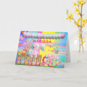 イースターパーソナライズされた折り畳みグリーティングカード カード (黄色い花)