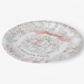 イースターパーソナライズされた春ディアバニー ペーパープレート (アングル)