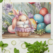 イースターパーソナライズされた祖母の母叔母の キッチンタオル (折り畳み)