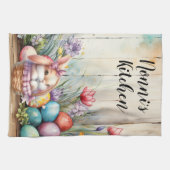 イースターパーソナライズされた祖母の母叔母の キッチンタオル (横)