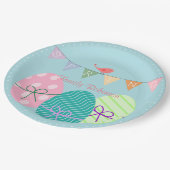 イースターパーソナライズされた紙プレートかわいい卵 ペーパープレート (アングル)