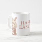 イースターパーソナライズされた コーヒーマグカップ (正面左)