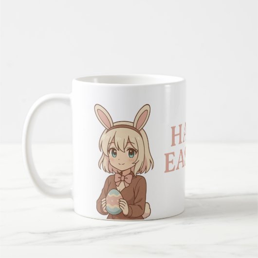 イースターパーソナライズされた コーヒーマグカップ (左)