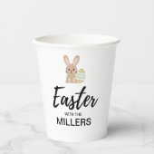 イースターパーソナライズされた「家族と」 | 紙コップ (正面)