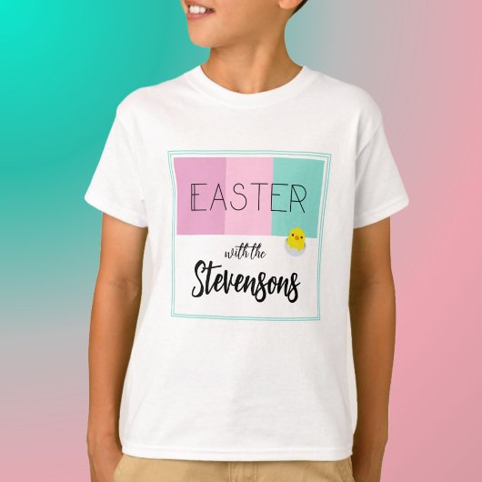 イースターパーソナライズされたTシャツ |イースターストライプ Tシャツ