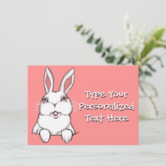 イースターパーティの招待状イースターカパーソナライズされたード 招待状 (スタンド正面)