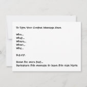 イースターパーティの招待状イースターパーソナライズされたカード 招待状 (裏面)