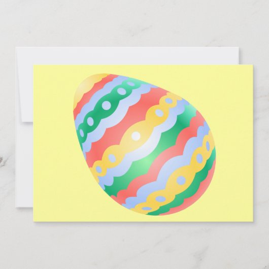 イースターパーティの招待状イースターパーソナライズされたカード 招待状 (正面)