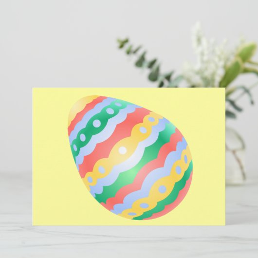 イースターパーティの招待状イースターパーソナライズされたカード 招待状 (スタンド正面)