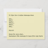 イースターパーティの招待状イースターパーソナライズされたカード 招待状 (裏面)