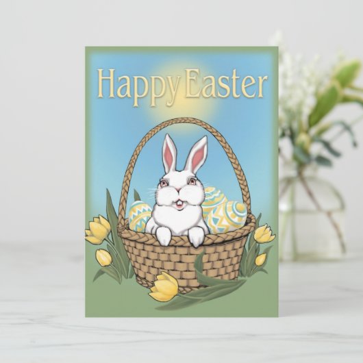 イースターパーティの招待状イースターパーソナライズされたカード 招待状 (スタンド正面)