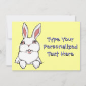 イースターパーティの招待状イースターパーソナライズされたカード 招待状 (正面)