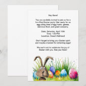 イースターパーティの招待状カード 招待状 (正面/裏面)