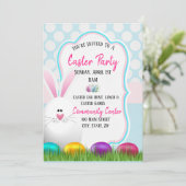 イースターパーティの招待状カード 招待状 (スタンド正面)
