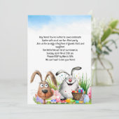 イースターパーティの招待状カード 招待状 (スタンド正面)