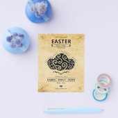 イースターパーティの招待状テンプレート チラシ (シングル)