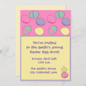 イースターパーティの招待状 招待状 (正面/裏面)