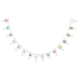 イースターパーティーの卵バナー バンティングフラッグ