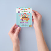 イースターパーティーの招待状 チラシ (手)